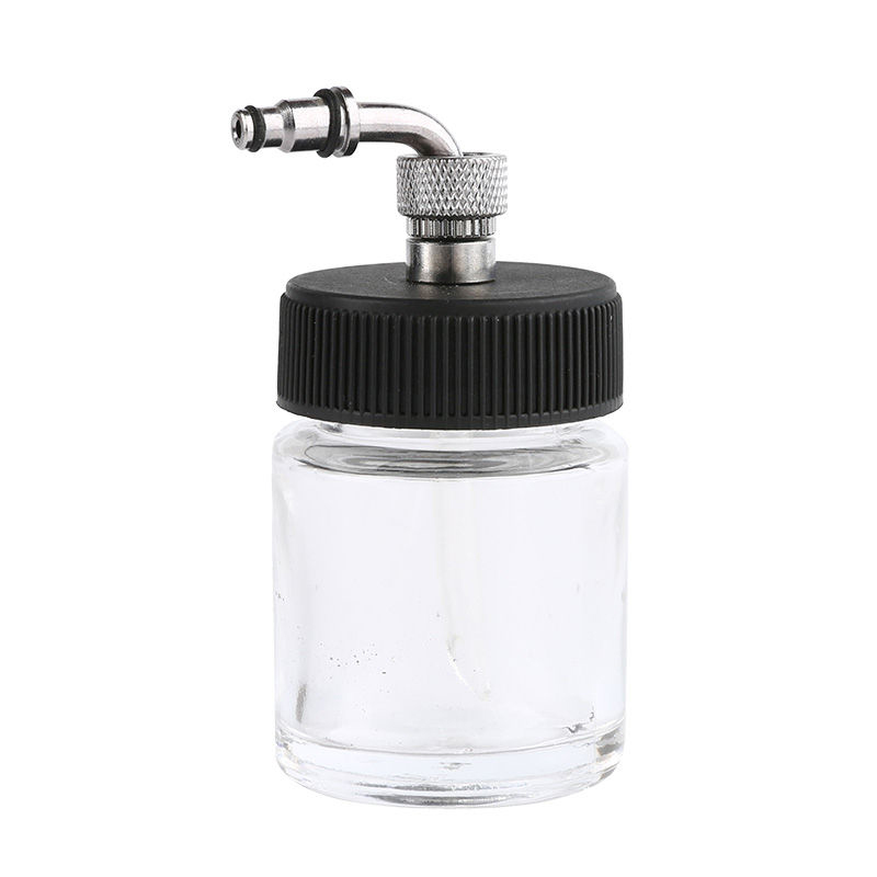 Kit de pièces de pistolet à aérographe avec bouteille et accessoires d'aérographe pour aliments latéraux pour verre aérographe 10 pièces