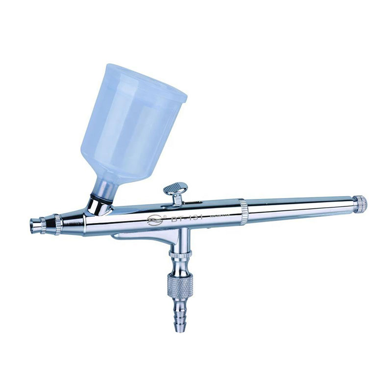 Pistolet de pulvérisateur de peinture aérographe double action adaptée aux ongles de brosse à air du modèle de manucure
