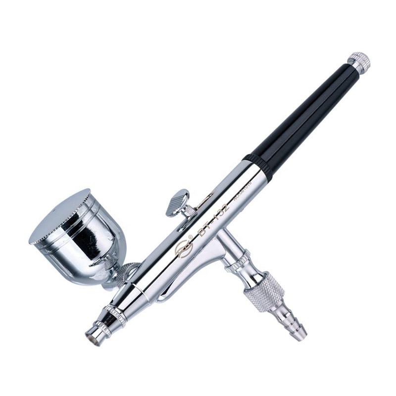BT-132 Pistolet à aérographe à deux actions à double action pour l'art corporel, la conception de gâteaux et les applications d'art à ongles